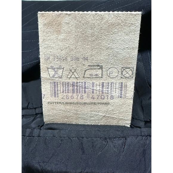 Hugo Boss Suit Jacket Mens 40S Navy Pinstripe Einstein Sigma Wool Work Old Money - Picture 8 of 11